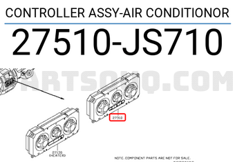 Nissan 27510JS710 CONTROLLER ASSY-AIR CONDITIONOR