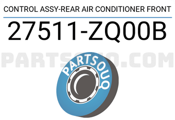 Nissan 27511ZQ00B CONTROL ASSY-REAR AIR CONDITIONER FRONT