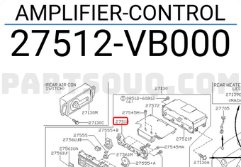 Nissan 27512VB000 AMPLIFIER-CONTROL