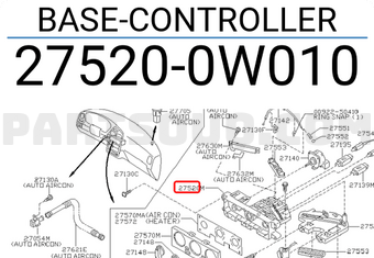 Nissan 275200W010 BASE-CONTROLLER