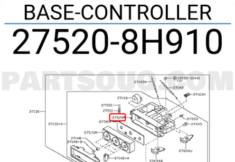 Nissan 275208H910 BASE-CONTROLLER