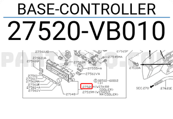 Nissan 27520VB010 BASE-CONTROLLER