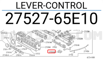 Nissan 2752765E10 LEVER-CONTROL