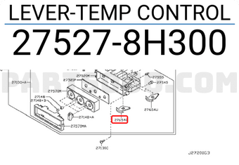 Nissan 275278H300 LEVER-TEMP CONTROL