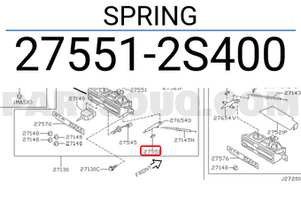Nissan 275512S400 SPRING
