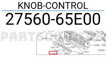 Nissan 2756065E00 KNOB-CONTROL