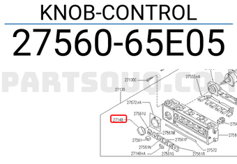 Nissan 2756065E05 KNOB-CONTROL