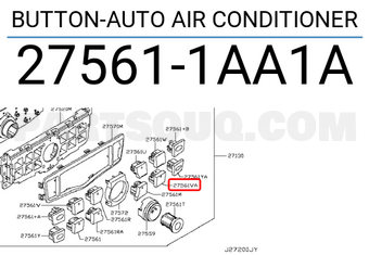 Nissan 275611AA1A BUTTON-AUTO AIR CONDITIONER