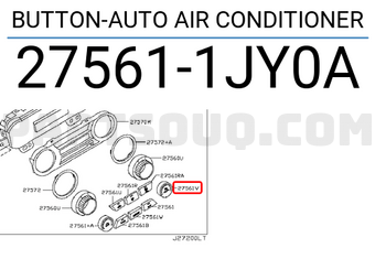 Nissan 275611JY0A BUTTON-AUTO AIR CONDITIONER