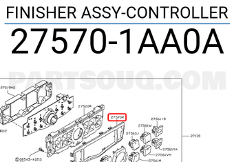 Nissan 275701AA0A FINISHER ASSY-CONTROLLER