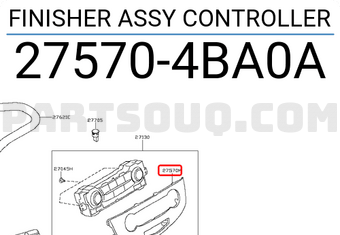 Nissan 275704BA0A FINISHER ASSY CONTROLLER