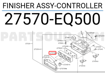 Nissan 27570EQ500 FINISHER ASSY-CONTROLLER