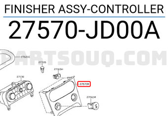 Nissan 27570JD00A FINISHER ASSY-CONTROLLER