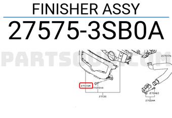 Nissan 275753SB0A FINISHER ASSY