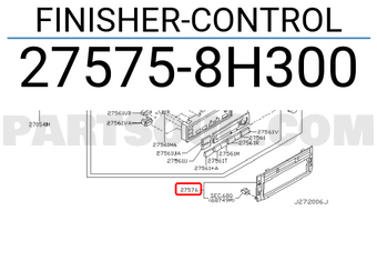 Nissan 275758H300 FINISHER-CONTROL