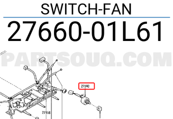 Nissan 2766001L61 SWITCH-FAN