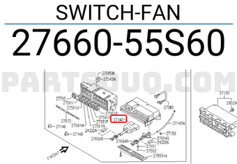 Nissan 2766055S60 SWITCH-FAN