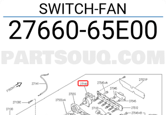 Nissan 2766065E00 SWITCH-FAN