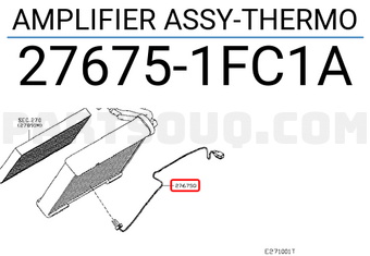 Nissan 276751FC1A AMPLIFIER ASSY-THERMO