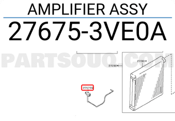 Nissan 276753VE0A AMPLIFIER ASSY