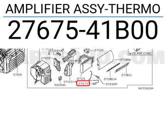 Nissan 2767541B00 AMPLIFIER ASSY-THERMO