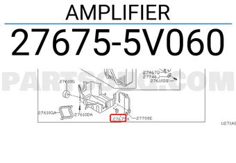 Nissan 276755V060 AMPLIFIER
