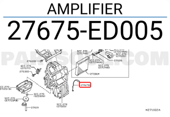 Nissan 27675ED005 AMPLIFIER