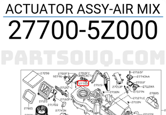 Nissan 277005Z000 ACTUATOR ASSY-AIR MIX