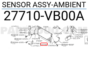 Nissan 27710VB00A SENSOR ASSY-AMBIENT