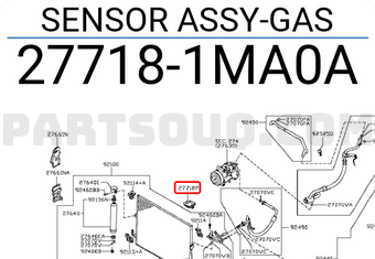 Nissan 277181MA0A SENSOR ASSY-GAS