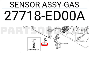Nissan 27718ED00A SENSOR ASSY-GAS