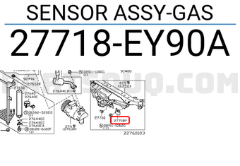 Nissan 27718EY90A SENSOR ASSY-GAS