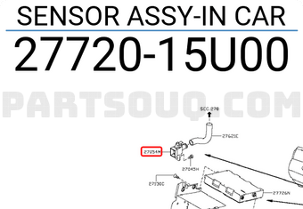 Nissan 2772015U00 SENSOR ASSY-IN CAR