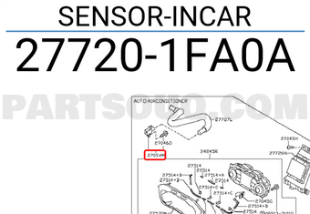 Nissan 277201FA0A SENSOR-INCAR