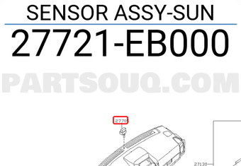 Nissan 27721EB000 SENSOR ASSY-SUN