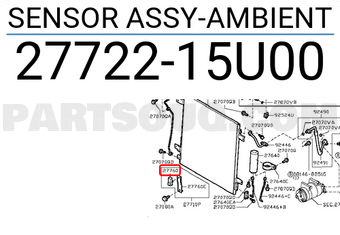 Nissan 2772215U00 SENSOR ASSY-AMBIENT