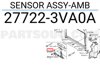 Nissan 277223VA0A SENSOR ASSY-AMB