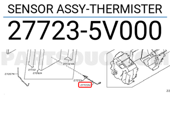 Nissan 277235V000 SENSOR ASSY-THERMISTER