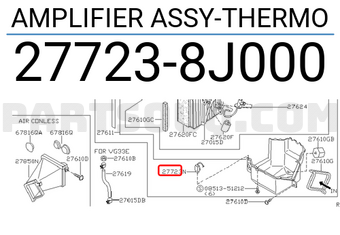 Nissan 277238J000 AMPLIFIER ASSY-THERMO