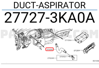 Nissan 277273KA0A DUCT-ASPIRATOR