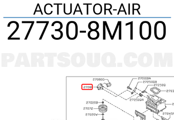 Nissan 277308M100 ACTUATOR-AIR