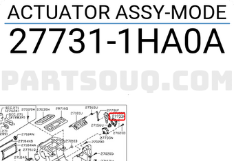 Nissan 277311HA0A ACTUATOR ASSY-MODE
