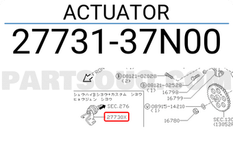 Nissan 2773137N00 ACTUATOR