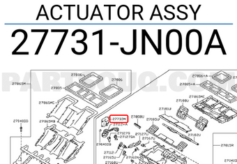 Nissan 27731JN00A ACTUATOR ASSY