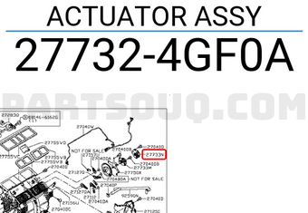 Nissan 277324GF0A ACTUATOR ASSY