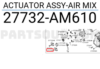 Nissan 27732AM610 ACTUATOR ASSY-AIR MIX