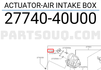 Nissan 2774040U00 ACTUATOR-AIR INTAKE BOX