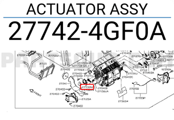 Nissan 277424GF0A ACTUATOR ASSY