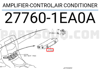 Nissan 277601EA0A AMPLIFIER-CONTROL,AIR CONDITIONER