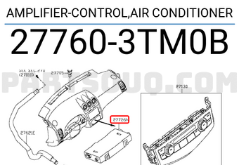 Nissan 277603TM0B AMPLIFIER-CONTROL,AIR CONDITIONER